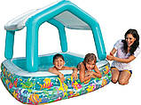 Дитячий надувний басейн Intex 229*229*56 см велике родинне для дому і дачі, для дітей і малюків 57495, фото 7