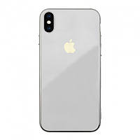 Чехол стеклянный Glass case для IPhone X/Xs (03) White белый