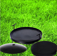 Сковорода для огня из диска бороны,туристическая,50 см.,мангал,гриль,садж,для пикника, от производит с чехлом.