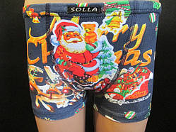 Дитячі трусики з Дідом Морозом.