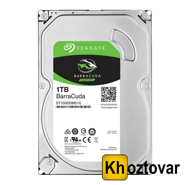 Внутрішній жорсткий диск HDD SATA 3.5" 1.0TB BarraCuda