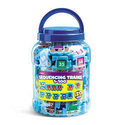 Пазли для навчання рахунку від 1 до 100 «Паровозик» Lakeshore