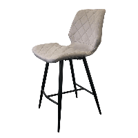 Diamond (Даймонд) Concepto полубарный стул из ткани цвет тепло-серый