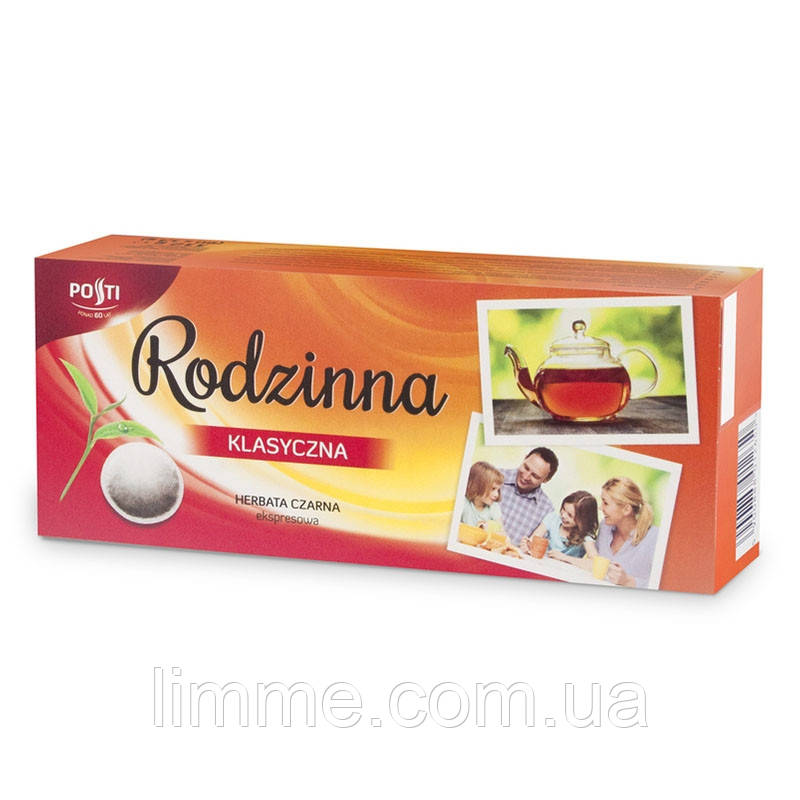 Чай чорний Posti Rodzinna Klasyczna 1 уп / 80 пакетів / 112 г