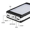 Power Bank 10000 mAh на сонячних батареях + Solar + Led панелі, фото 4