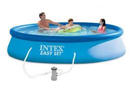 Басейн наливна Easy Set Pool Intex 28142 (396х84 див.) + фільтруючий насос