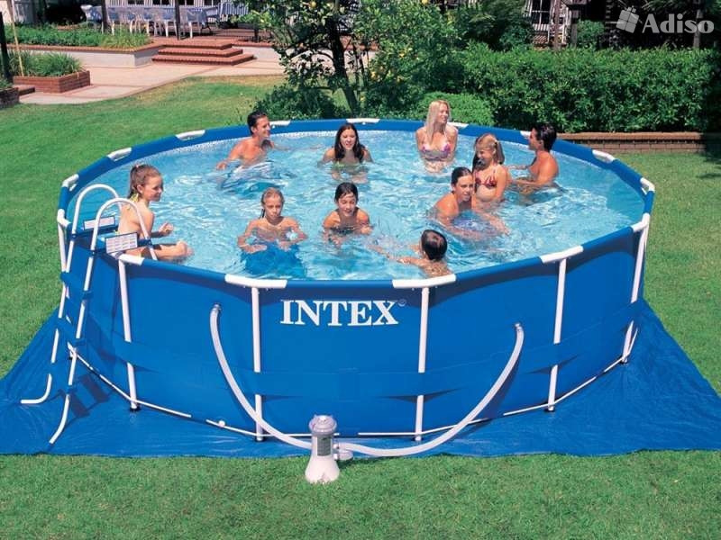 Каркасний басейн Intex 28236 (28736) 457х122 див. В комплекті насос-фільтр, сходи, тент, подстилк