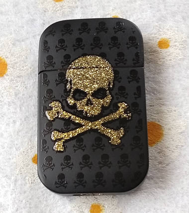 Запальничка LIGHTER золоте напилення. Полум'я вітрозахисні, фото 2