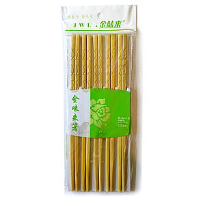 Палички для їжі бамбукові 10 пар, фото 2