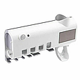 Диспенсер для зубної пасти та щітки автоматичний Toothbrush sterilizer (W-020) , УФ-стерилізатор, фото 3