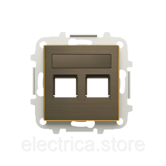 8518.2 OE Центральна плата подвійний комп'ютерної розетки Sky золото 2CLA851820A1201, фото 1