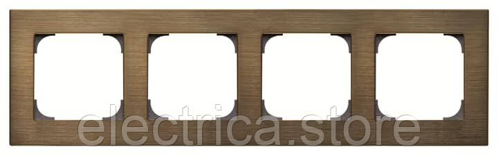 8574 OE Рамка 4 пости Sky золото 2CLA857400A1201, фото 1