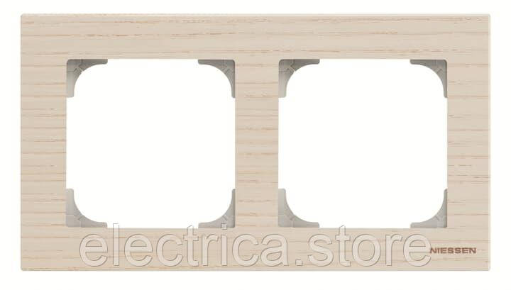 8572 FR Рамка 2-місна Sky ясень 2CLA857200A2001, фото 1