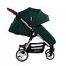 Дитяча прогулянкова коляска — книжка з регульованою спинкою CARRELLO Milano CRL-5501 Solid Grey темно-сіра, фото 3