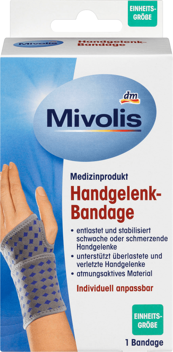 Бандаж на зап'ясті Mivolis Handgelenk-Bandage, 1 шт