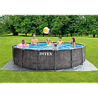 Каркасний басейн Intex 26742 GREYWOOD (457х122 см) з картриджним фільтром, сходами та тентом, фото 3