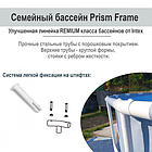 Каркасний басейн Intex 26710 Prіsm Frame (366х76 см) круглий, фото 8