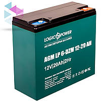 Аккумуляторная батарея LogicPower LP 6-DZM-12-20, AGM свинцово-кислотный, для квадроцикла, мотоцикла.