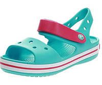 Крокс оригінал дитячі босоніжки бірюзові Crocs Kids Bayaband Sandal 7 8 9