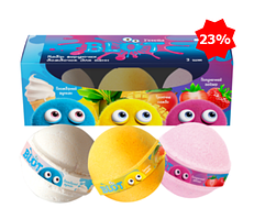 Набір вируючих бомбочок для ванн з 3-х кульок