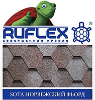 Бітумова черепиця RUFLEX Premium SOTA SBS Норвезький фйорд