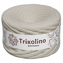 Трикотажна пряжа Trikolino, 7-9 мм., 50 м., Айворі, нитки для в'язання