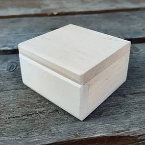 Шкатулка дерев'яна 9 х 7 см |заготівля для декупажу |під декорування| під фарбування, фото 1