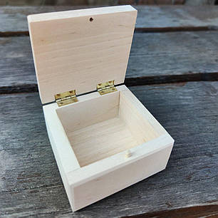 Шкатулка дерев'яна 9 х 7 см |заготівля для декупажу |під декорування| під фарбування, фото 2