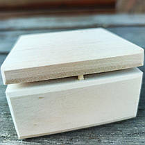 Шкатулка дерев'яна 9 х 7 см |заготівля для декупажу |під декорування| під фарбування, фото 3