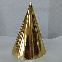 Набір ковпаків святкових Золото 15см 10шт