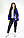 Курточка на дівчинку еко-шкіра+фліс, синього кольору, р. 128. 134. 140. 146., фото 3