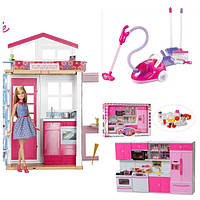 Іграшкові будинки, меблі, побутова техніка