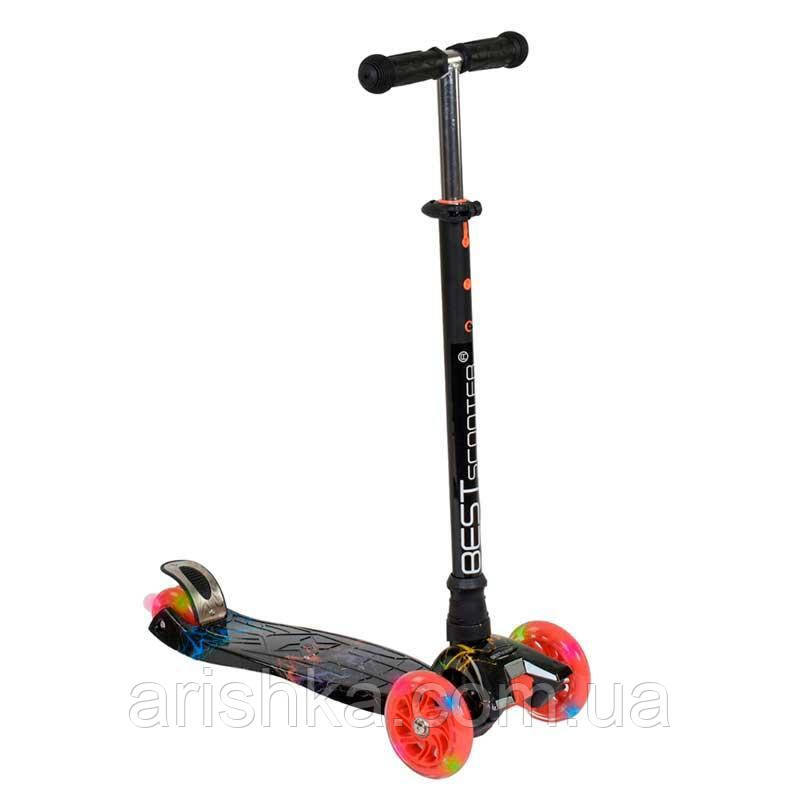 Дитячий самокат триколісний Best Scooter MAXI зі світлом коліс
