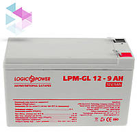 Аккумуляторная батарея LogicPower 12V 9AH (LPM-GL 12 9 AH) GEL, для детского электротранспорта.