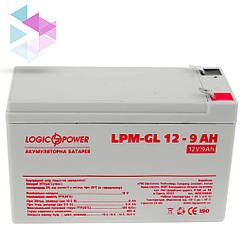 Акумуляторна батарея LogicPower 12V 9AH (LPM-GL 12 - 9 AH) GEL для дитячого електротранспорту