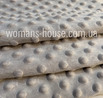 Плюш Мінки Світлий-сірий пупиришки