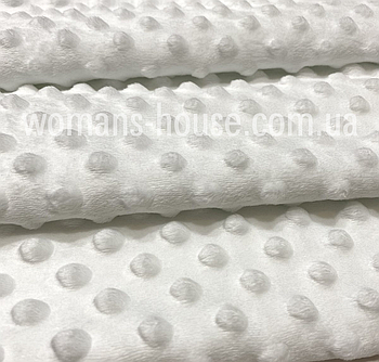 Плюш Мінки пупиришки Білий