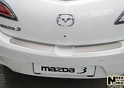 Накладки на бампер Mazda 3 II 5-дверцята з 2009- (NataNiko)