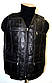Чоловічий шкіряний жилет, безрукавка чоловіча, фото 2