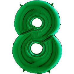 Цифра зелена метрова з тягарцем "8"