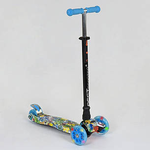 Дитячий самокат триколісний Best Scooter MAXI зі світлом коліс, фото 1