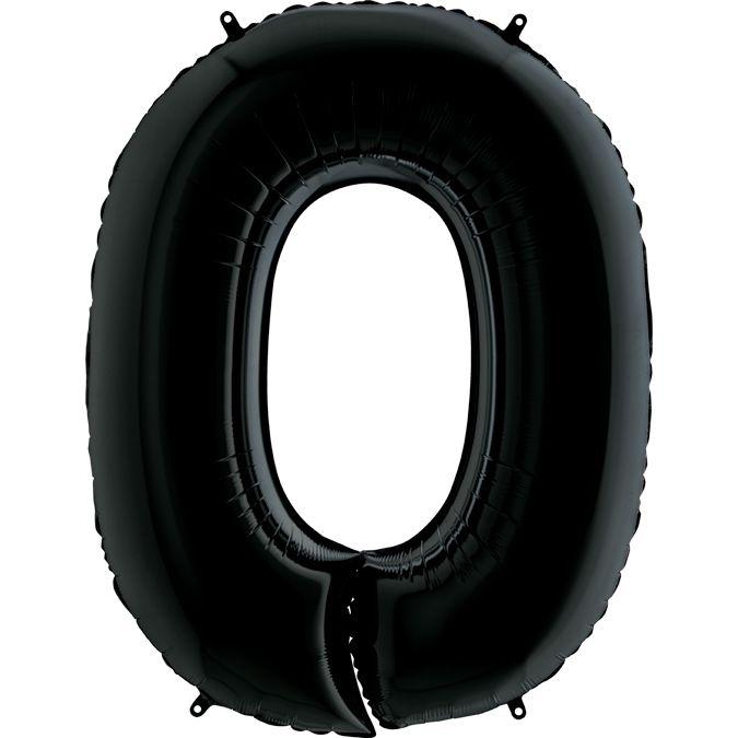 Цифра чорна метрова з тягарцем " 0"