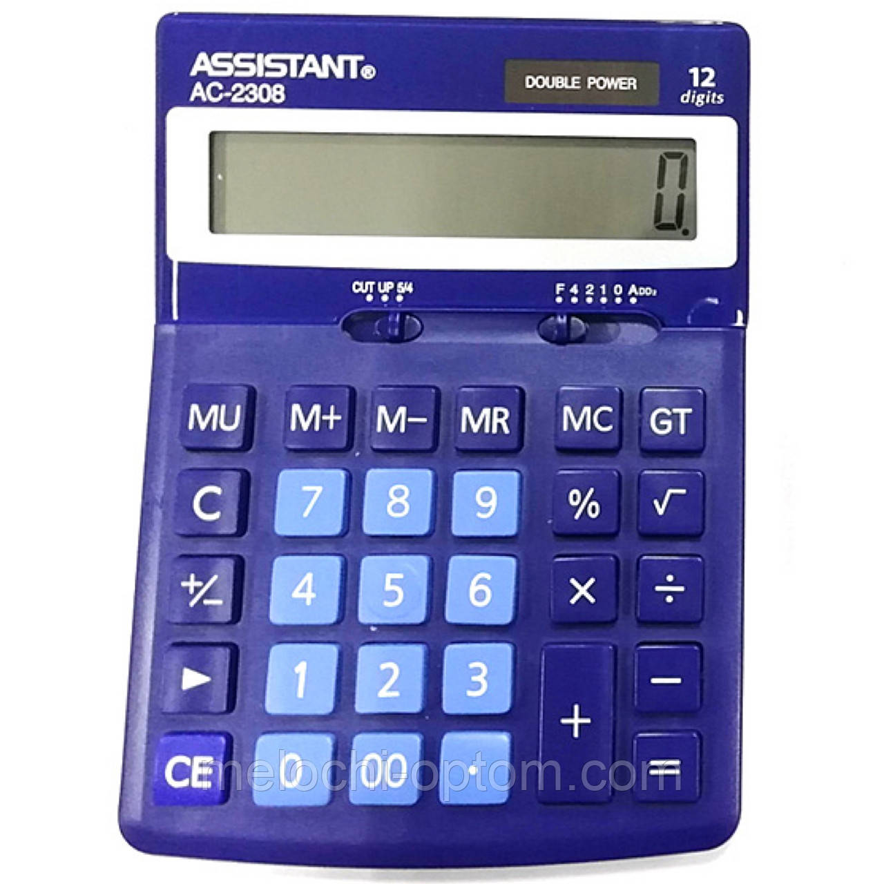 Калькулятор настільний ASSISTANT AC-2308 темно-синій