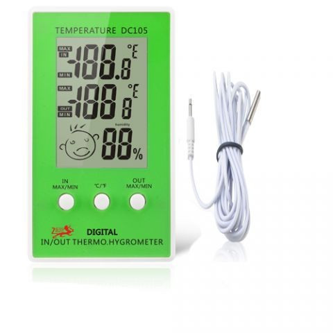 Гігрометр - термометр смайлик з виносним датчиком