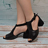 Босоніжки на широкому каблуці, фото 4
