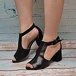 Босоніжки на широкому каблуці, фото 5