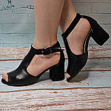 Босоніжки на широкому каблуці, фото 3
