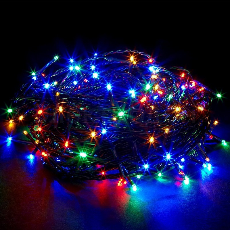 Вулична новорічна світлодіодна гірлянда 2.5 Line 100M-U мульти 100Led 10 м