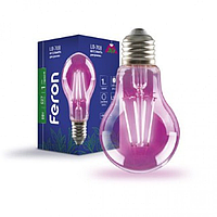 Фитолампа для рослин LED E27 8W A60 220V Feron LB-708 світлодіодна біколорна Filament