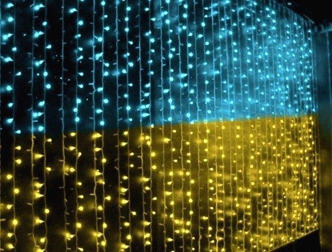 Світлодіодна гірлянда "Прапор України" 320 лід